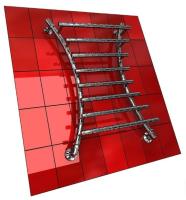 Полотенцесушитель X twist 70/50 1"-3/4"-1/2" Водяной (К1, Без покрытия (хром))